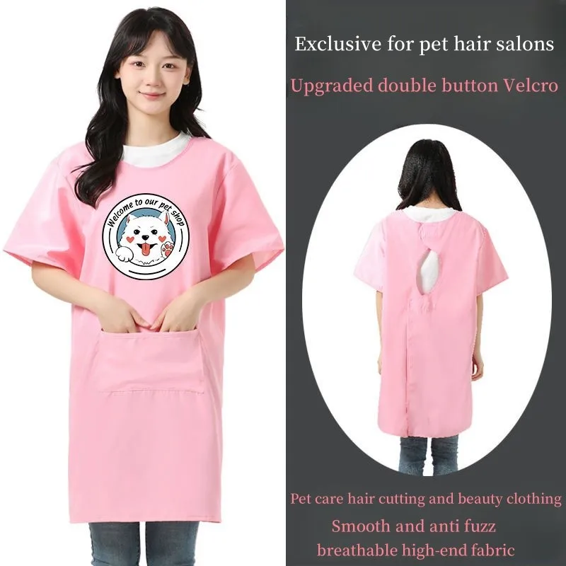 Pet Beautician Work Clothes Cat Dog Grooming Waterproof And Anti Fur Work Clothes Kitchen Oil Resistant Barber Shop Apron Robe
Pet Beautician Work Clothes Cat Dog Grooming Waterproof And Anti Fur Work Clothes Kitchen Oil Resistant Barber Shop Apron Robe