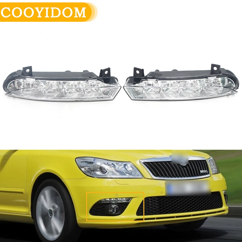For Skoda Octavia A5 A6 RS 2009 2010 2011 2012 2013 Car LED DRL Fog Lights Fog lamp Headlight Daytime Running Light Z0941068
For Skoda Octavia A5 A6 RS 2009 2010 2011 2012 2013 Car LED DRL Fog Lights Fog lamp Headlight Daytime Running Light Z0941068