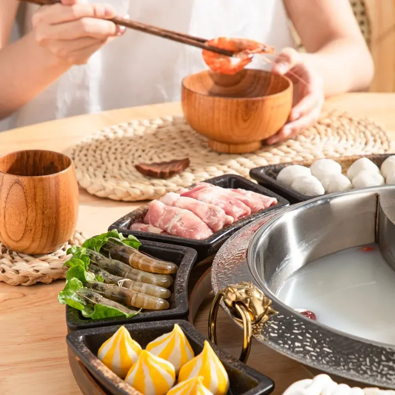 CLLminimalist hot pot hula hoop barbecue, rotatable, bamboo and wood large disc, fireplace tableware set
CLLminimalist hot pot hula hoop barbecue, rotatable, bamboo and wood large disc, fireplace tableware set