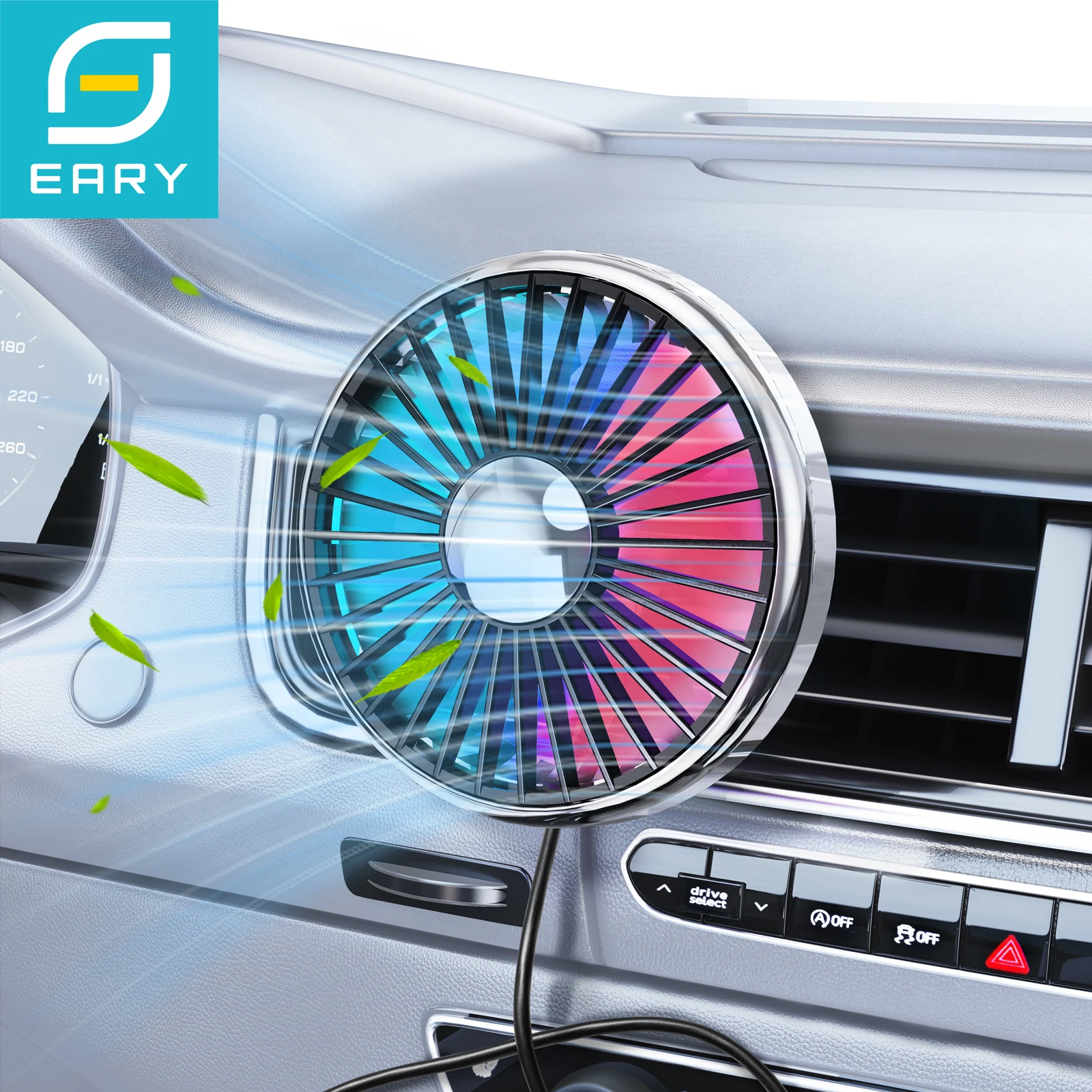Eary Car Fan Mount For Front Rear Air Vent With 360 Rotatable Air Circulation Fan 3 Wind Speeds Strong Airflow Car Electronic
Eary Car Fan Mount For Front Rear Air Vent With 360 Rotatable Air Circulation Fan 3 Wind Speeds Strong Airflow Car Electronic