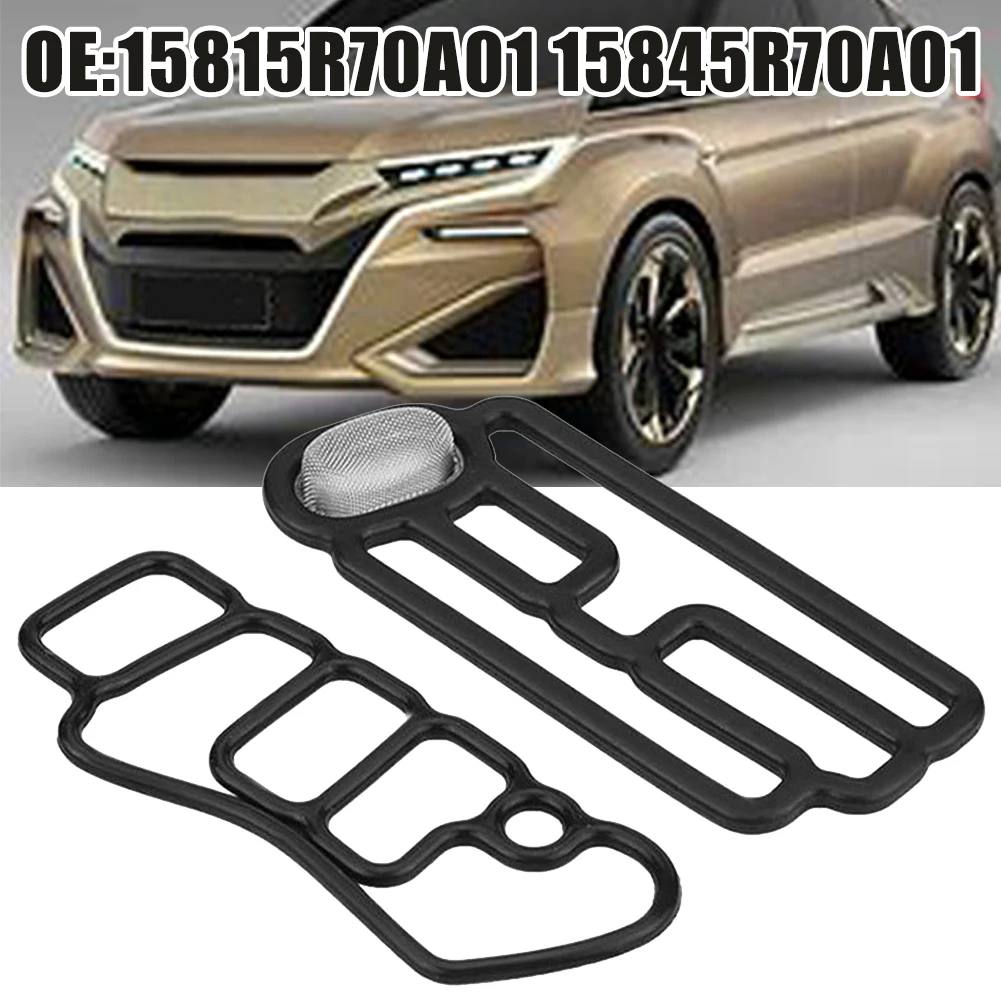 2 Sets Cylinder Head Solenoid Gasket VTEC For Honda 15815R70A01 15845R70A01 2pcs High-Quality Rubber Black Engine Parts 
2 Sets Cylinder Head Solenoid Gasket VTEC For Honda 15815R70A01 15845R70A01 2pcs High-Quality Rubber Black Engine Parts