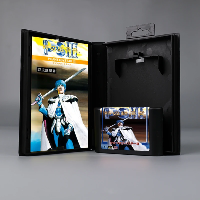 Phantasy Star III JAP cover 16bit MD game card with box with manual for Sega Genesis Megadrive console
Phantasy Star III JAP cover 16bit MD game card with box with manual for Sega Genesis Megadrive console