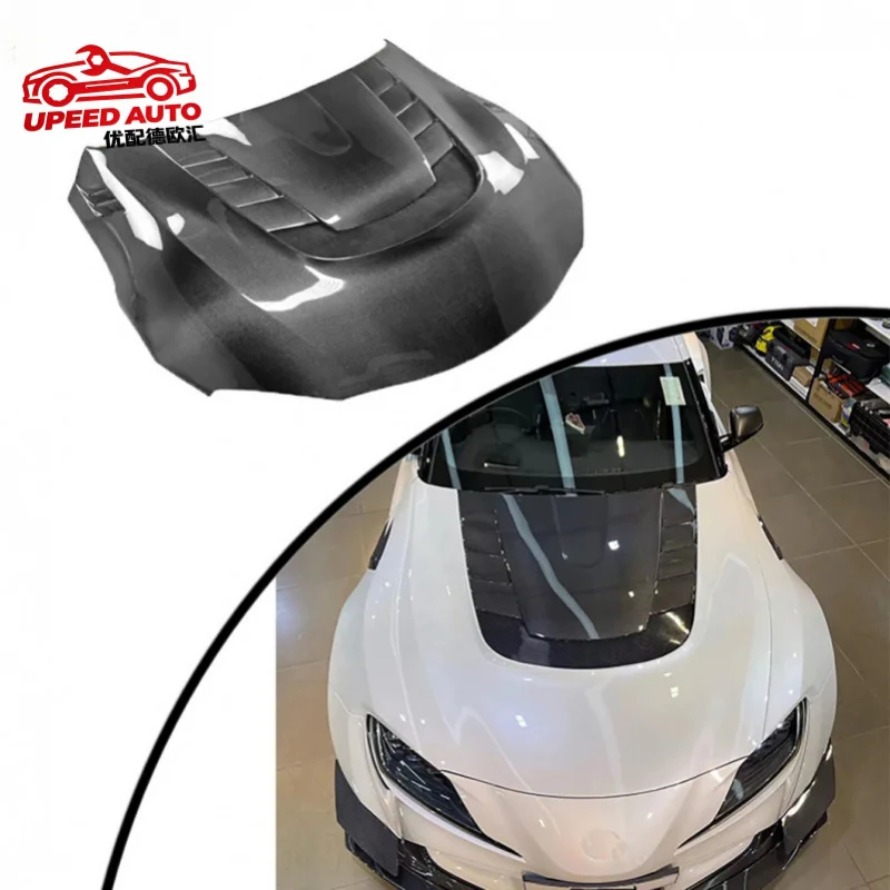 Suitable for Modified VRS-style carbon fiber hood body kit for Toyota Supra A90 and A91
Suitable for Modified VRS-style carbon fiber hood body kit for Toyota Supra A90 and A91