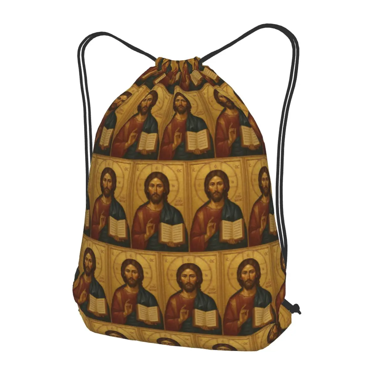 Orthodox Jesus Christ Icon Backpacks Fashion Drawstring Bags Sports Bag Book Bags for Man Woman Students
Orthodox Jesus Christ Icon Backpacks Fashion Drawstring Bags Sports Bag Book Bags for Man Woman Students
