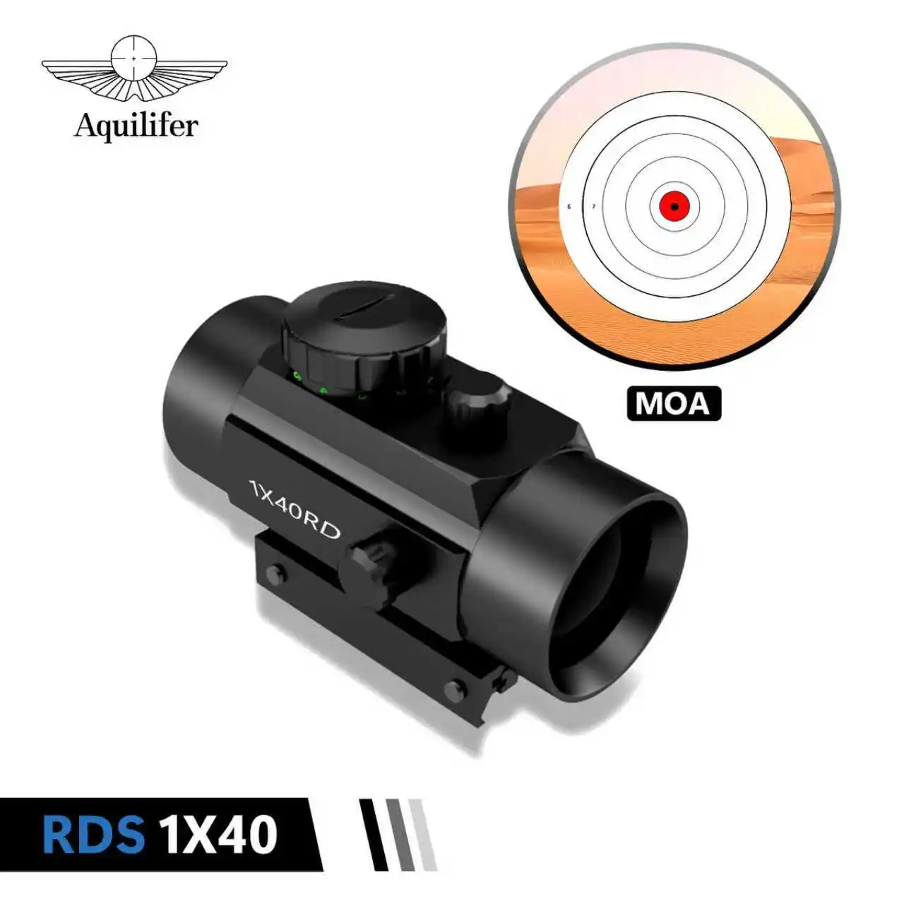 Aquilifer 1x40 Red Dot Sight Wide Field of View 40mm Lens Durable Design for Quick Target Acquisition Hunting Shooting
Aquilifer 1x40 Red Dot Sight Wide Field of View 40mm Lens Durable Design for Quick Target Acquisition Hunting Shooting