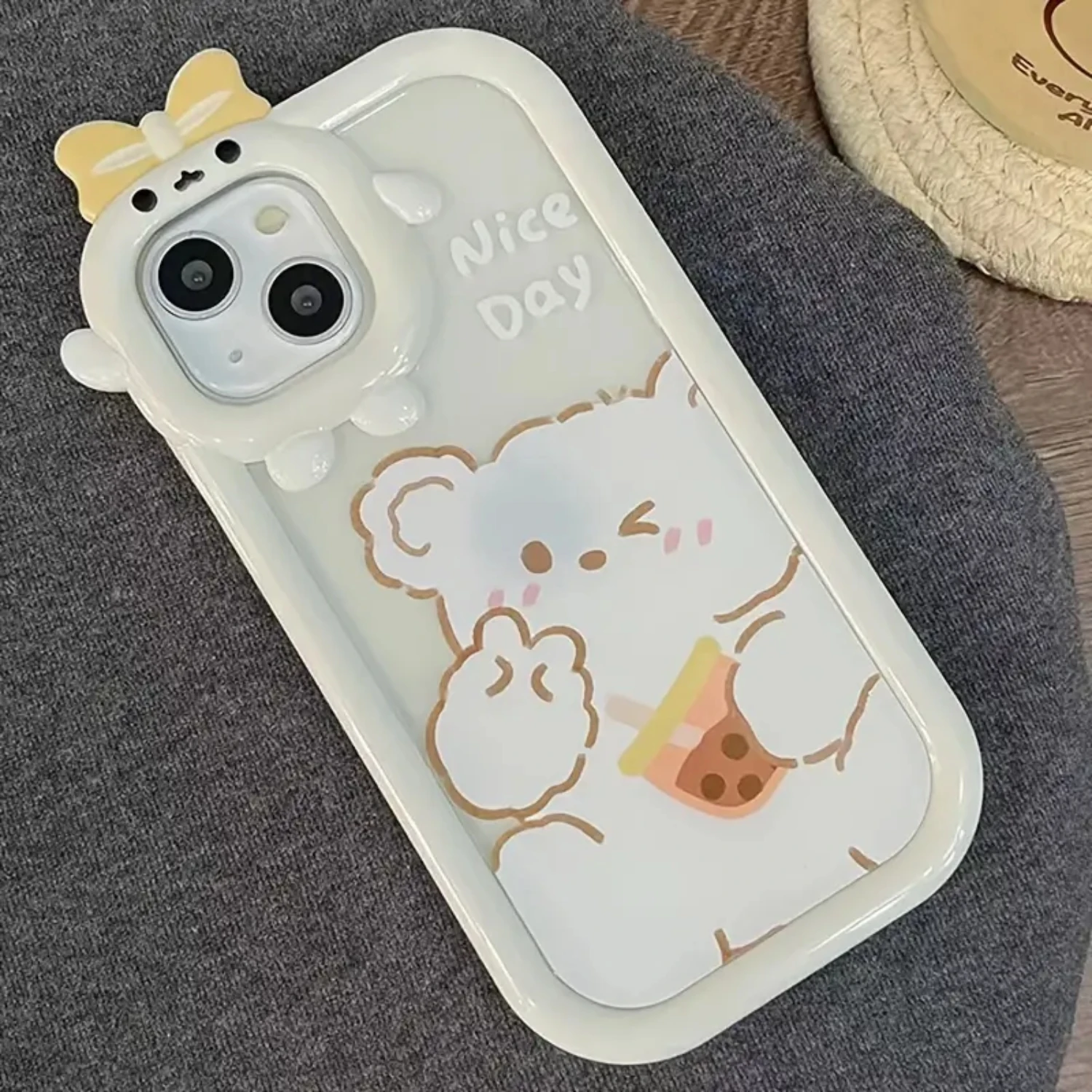 Dim Sum Bear Bowknot Varnish Silicone Soft Phone Case For ,iPhone14/14Plus/14Pro/14ProMax ,iPhone13/13Mini/13Pro/13ProMax ,iPhon
Dim Sum Bear Bowknot Varnish Silicone Soft Phone Case For ,iPhone14/14Plus/14Pro/14ProMax ,iPhone13/13Mini/13Pro/13ProMax ,iPhon