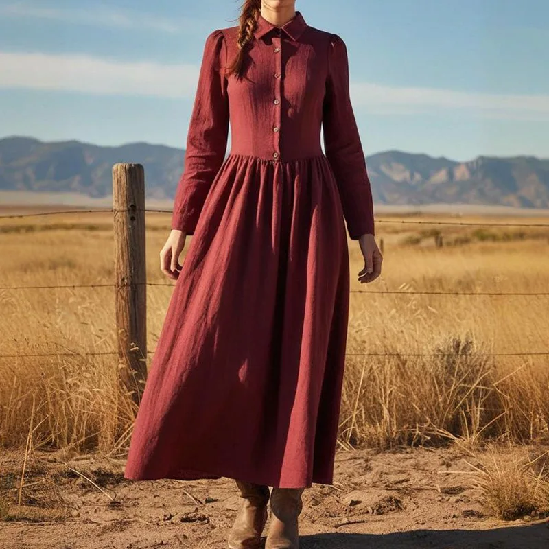 Женское однотонное хлопковое платье с длинными рукавами в европейском и американском стиле, весеннее новое свободное длинное платье
Женское однотонное хлопковое платье с длинными рукавами в европейском и американском стиле, весеннее новое свободное длинное платье