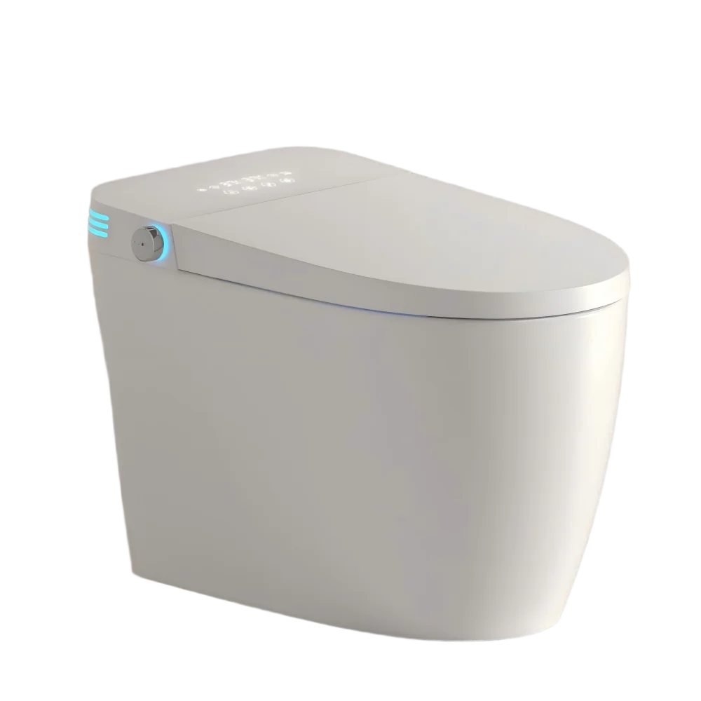 Tankless Smart Toilet With Bidet Built In, One-piece Bidet Toilet Seat, Auto Flush, Auto Open/Close,Heated Seat, Warm Water and Dry, Adjustable Temp,Remote Control Side Know
Tankless Smart Toilet With Bidet Built In, One-piece Bidet Toilet Seat, Auto Flush, Auto Open/Close,Heated Seat, Warm Water and Dry, Adjustable Temp,Remote Control Side Know