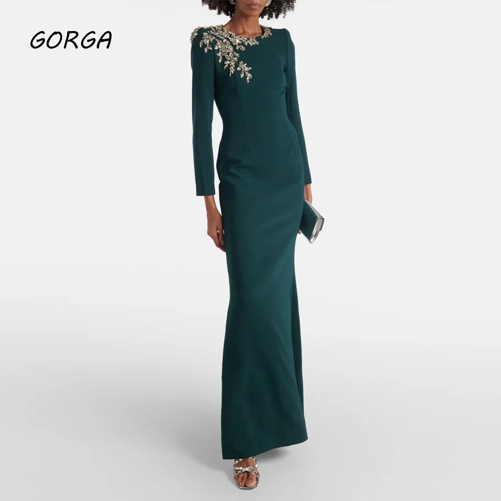 GORGA Customized Evening Dress Sexy فستان حفلة موسيقية Noble Crystal A-Line Formal Christmas Green Cocktail Prom Gown For Women
GORGA Customized Evening Dress Sexy فستان حفلة موسيقية Noble Crystal A-Line Formal Christmas Green Cocktail Prom Gown For Women