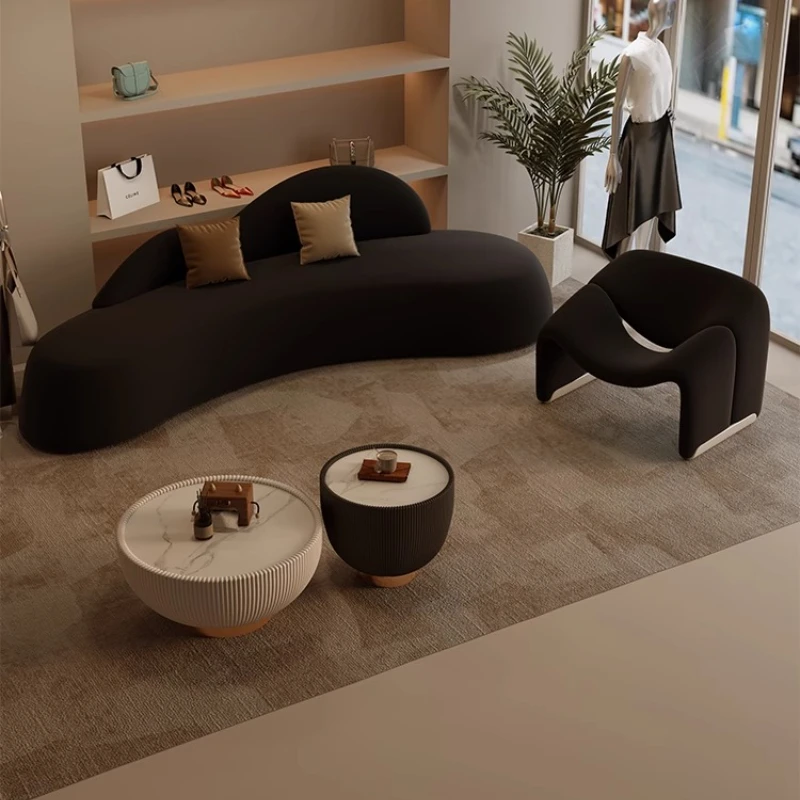 Special-shaped sofa creative black light luxury
Special-shaped sofa creative black light luxury