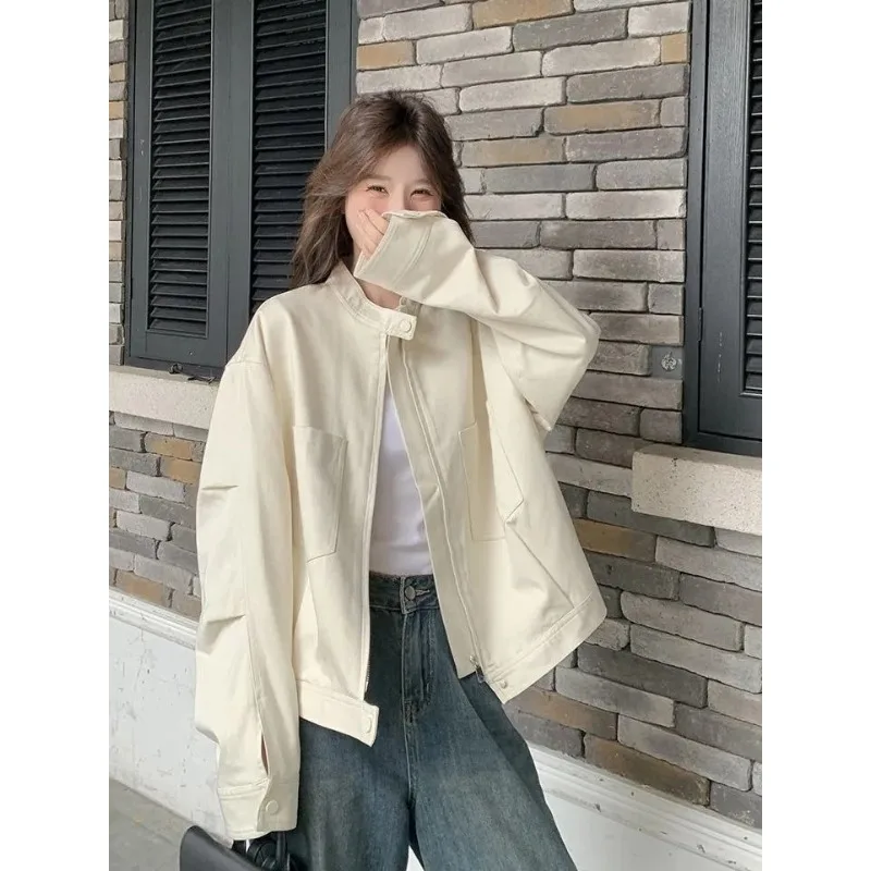 Women's Short Bomber Jacket Fall New Casual Loose Cargo Outerwear for Petite
Women's Short Bomber Jacket Fall New Casual Loose Cargo Outerwear for Petite