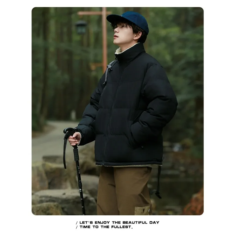 Мужские парки, теплые повседневные куртки в базовом стиле, утепленное зимнее пальто, уличная удобная куртка, однотонная верхняя одежда, мужская одежда
Мужские парки, теплые повседневные куртки в базовом стиле, утепленное зимнее пальто, уличная удобная куртка, однотонная верхняя одежда, мужская одежда