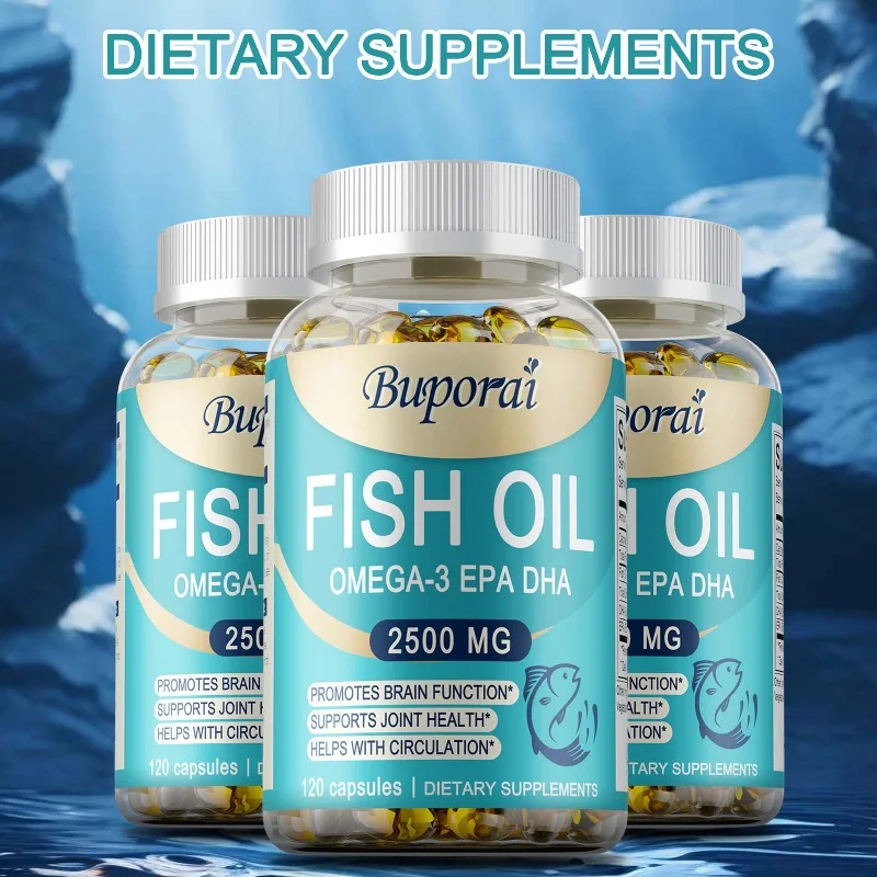 Fish Oil Capsules - Antioxidant, Protects Eye, Support Brain and Nervous System Health, Improve Cognitive Function and Immunity
Fish Oil Capsules - Antioxidant, Protects Eye, Support Brain and Nervous System Health, Improve Cognitive Function and Immunity