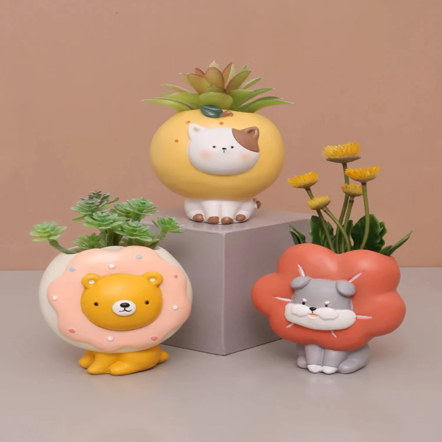 Cute Animal Planters Succulents Plants Garden Pots, Flower Pot Mini Bonsai Tabletop Ornament Office Decor
Cute Animal Planters Succulents Plants Garden Pots, Flower Pot Mini Bonsai Tabletop Ornament Office Decor