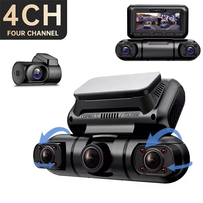 Dash Cam 4*1080P HD for Car DVR 4 Channal 360 Camera 24H Parking Monitor & GPS 5G WIFI Night Vision Auto Video Recorder 512G Max
Dash Cam 4*1080P HD for Car DVR 4 Channal 360 Camera 24H Parking Monitor & GPS 5G WIFI Night Vision Auto Video Recorder 512G Max