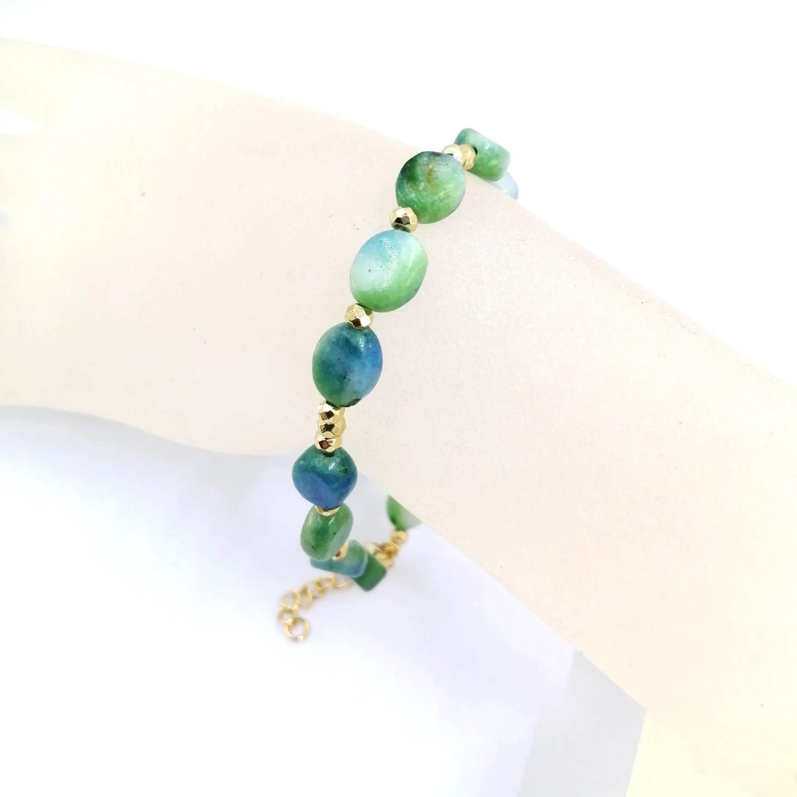 1pc Trendy Blue Green Dolomite 8*10 Oval Beads Adjustable Bracelet for Woman Man Daily Wearing Christmas Best Gift
1pc Trendy Blue Green Dolomite 8*10 Oval Beads Adjustable Bracelet for Woman Man Daily Wearing Christmas Best Gift