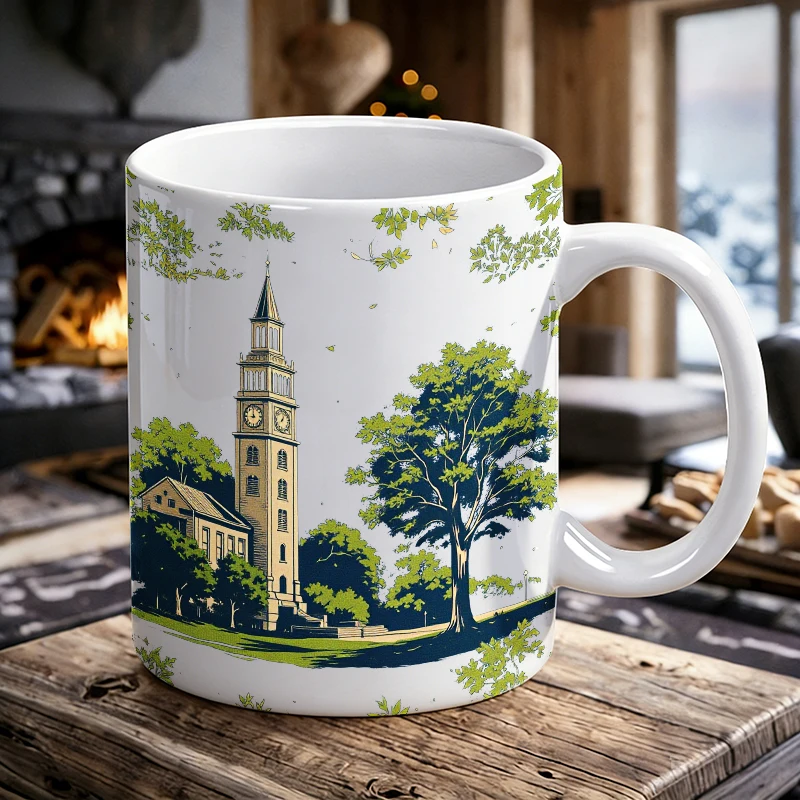 Hand-painted campus buildings ceramic mug, coffee mug, milk cup, office tea cup, drinking cup, gift for friends, fade-resistant
Hand-painted campus buildings ceramic mug, coffee mug, milk cup, office tea cup, drinking cup, gift for friends, fade-resistant