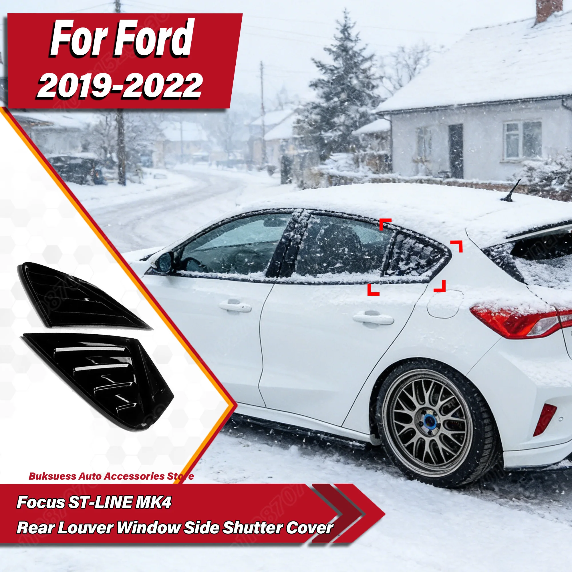 For Ford Focus ST-LINE MK4 2019 2020 2021 2022 Automobile Hatchback Rear Louver Window Side Shutter Cover Body Modification Kit
For Ford Focus ST-LINE MK4 2019 2020 2021 2022 Automobile Hatchback Rear Louver Window Side Shutter Cover Body Modification Kit