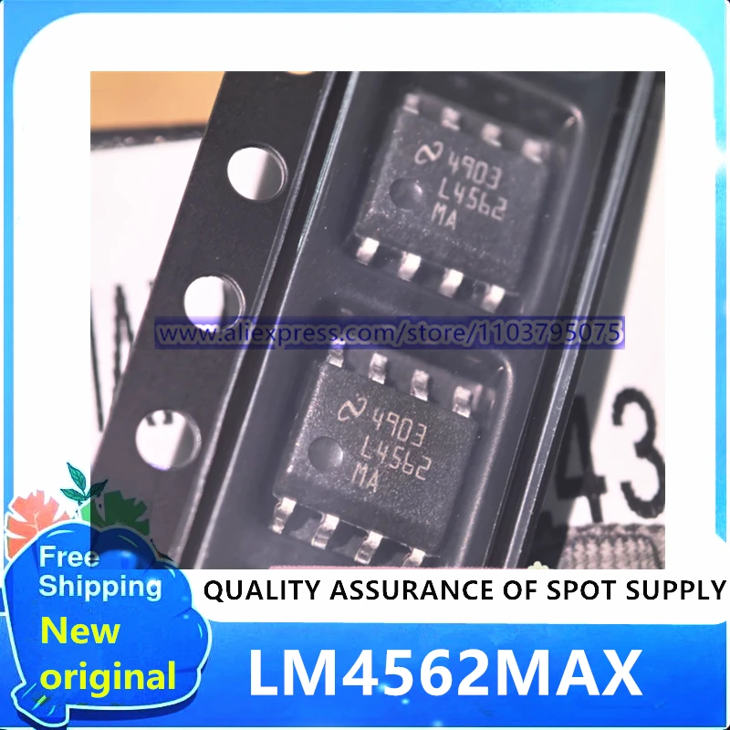 10PCS/LOT L4562MA L4562 LM4562MAX LM4562MAX/NOPB SOP8 100% New original in stock
10PCS/LOT L4562MA L4562 LM4562MAX LM4562MAX/NOPB SOP8 100% New original in stock