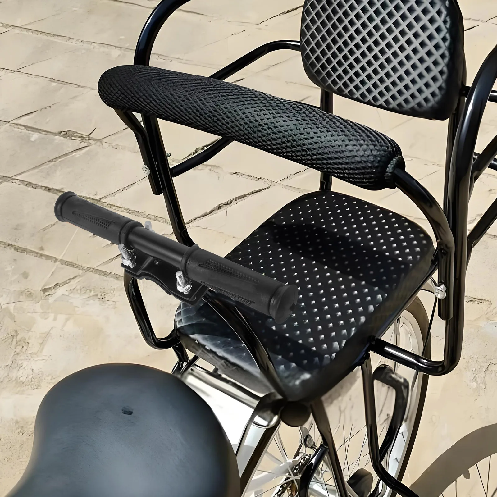 Adjustable Bike Rear Handlebar Safety Armrest For Mountain Folding Bikes Non-Slip Durable Seat Handrail Easy
Adjustable Bike Rear Handlebar Safety Armrest For Mountain Folding Bikes Non-Slip Durable Seat Handrail Easy