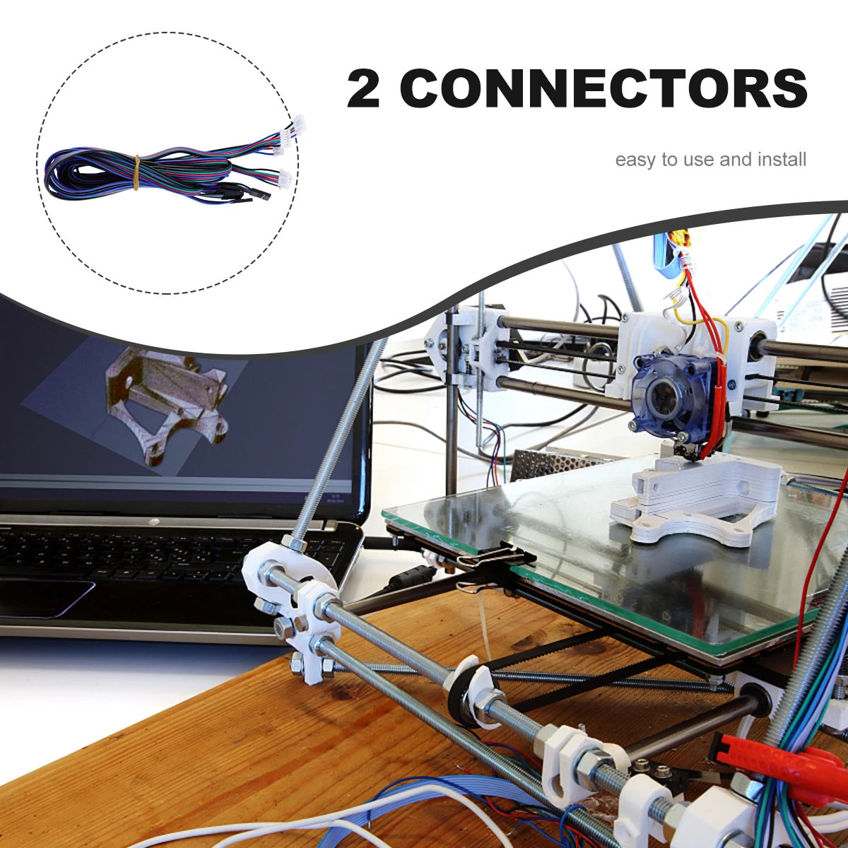5 Pcs Micro Stepper Motor Connection Cable 3d Printer Plug Line Connectors White for Machines
5 Pcs Micro Stepper Motor Connection Cable 3d Printer Plug Line Connectors White for Machines