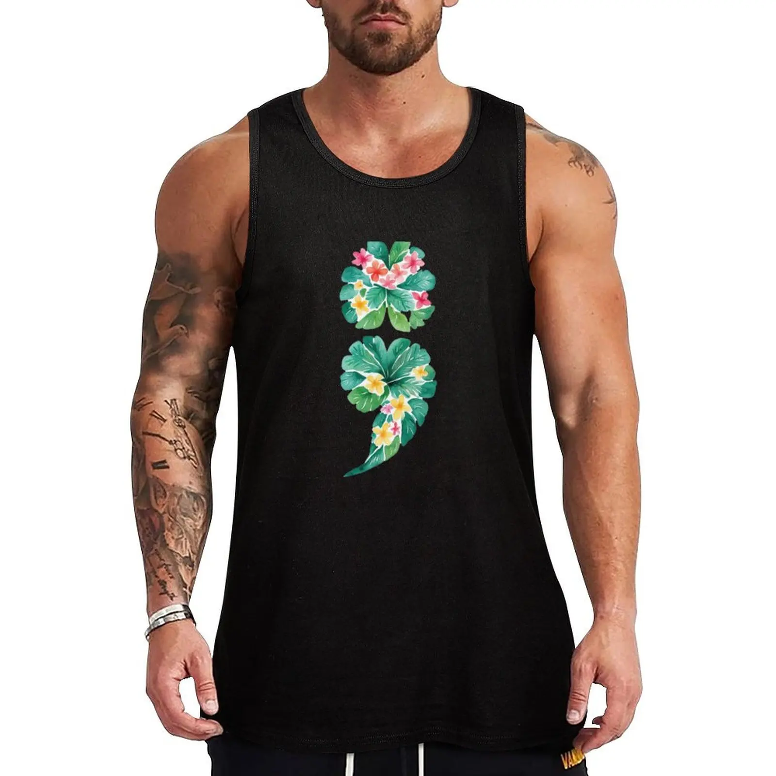 Keep Going - Tropical Semicolon Tank Top Men's clothing brands gym wear men Men's t-shirt
Keep Going - Tropical Semicolon Tank Top Men's clothing brands gym wear men Men's t-shirt