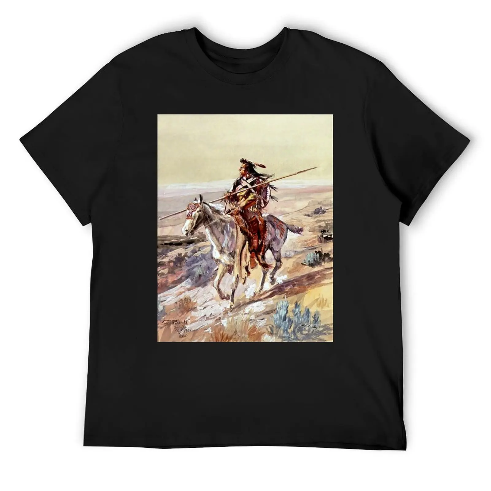 “Indian With Spear “ by Charles M Russell T-Shirt blue lock customs shirts graphic tees fruit of the loom mens t shirts
“Indian With Spear “ by Charles M Russell T-Shirt blue lock customs shirts graphic tees fruit of the loom mens t shirts