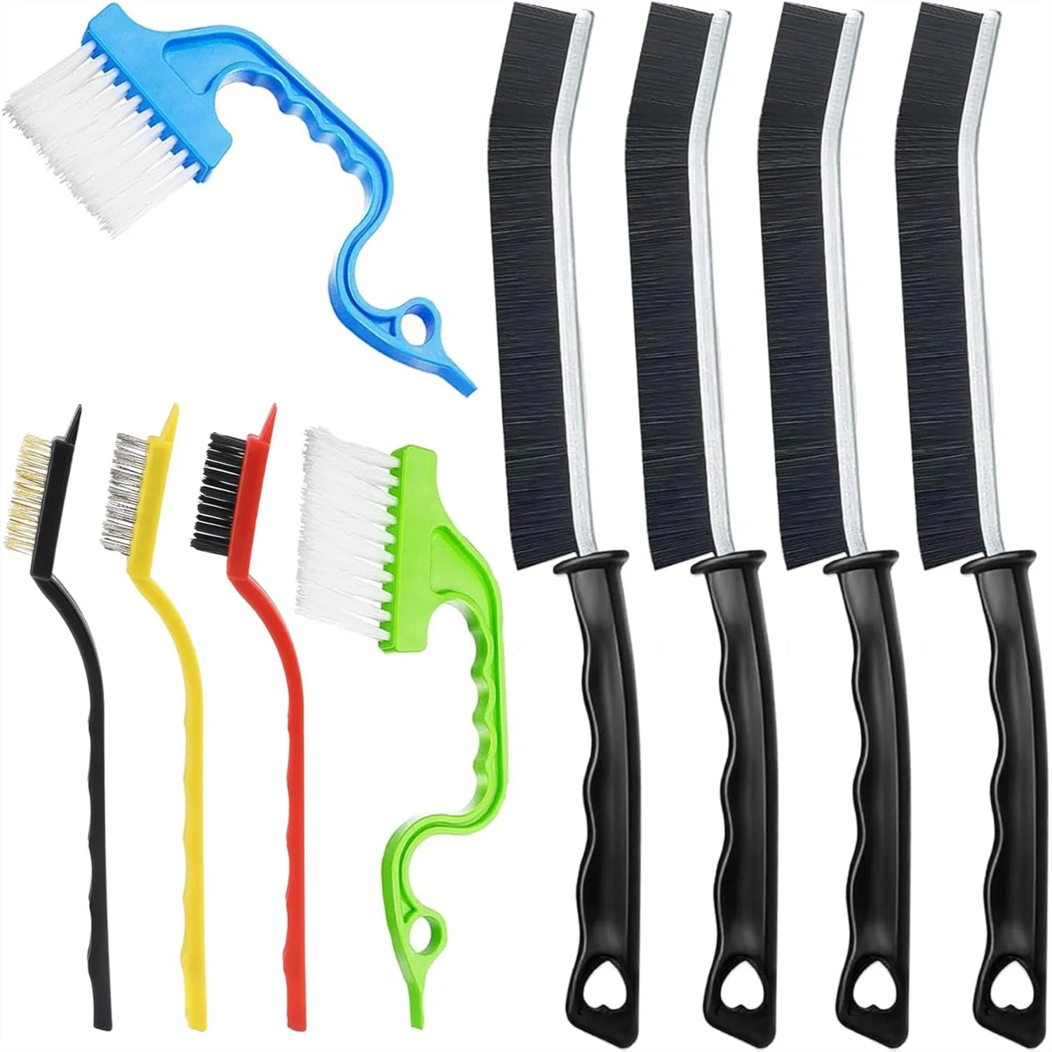 9 Pcs Hard Bristle Crevice Cleaning Brush Set for Kitchen Bathroom Toilet Grout Bottle Gap Window Tracks, Multifunctional Home
9 Pcs Hard Bristle Crevice Cleaning Brush Set for Kitchen Bathroom Toilet Grout Bottle Gap Window Tracks, Multifunctional Home