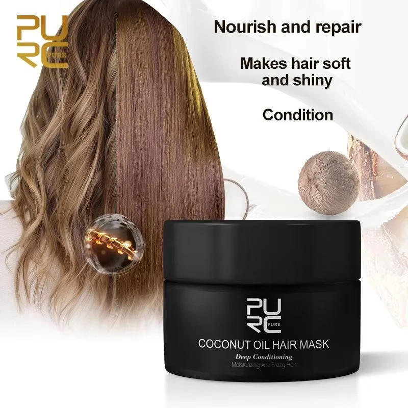 Coconut Oil Hair Mask Repairs damage restore soft good orall hair types keratin Hair & Scalp Treatment for hair care 50ml
Coconut Oil Hair Mask Repairs damage restore soft good orall hair types keratin Hair & Scalp Treatment for hair care 50ml