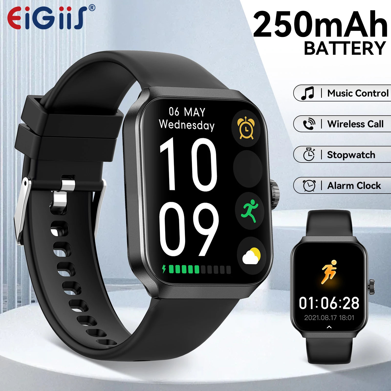 EIGIIS Smart Watches for Men Women 1.8" HD Full Touch Screen Fitness Tracker with Heart Rate Blood Oxygen Blood Pressure Monitor
EIGIIS Smart Watches for Men Women 1.8" HD Full Touch Screen Fitness Tracker with Heart Rate Blood Oxygen Blood Pressure Monitor