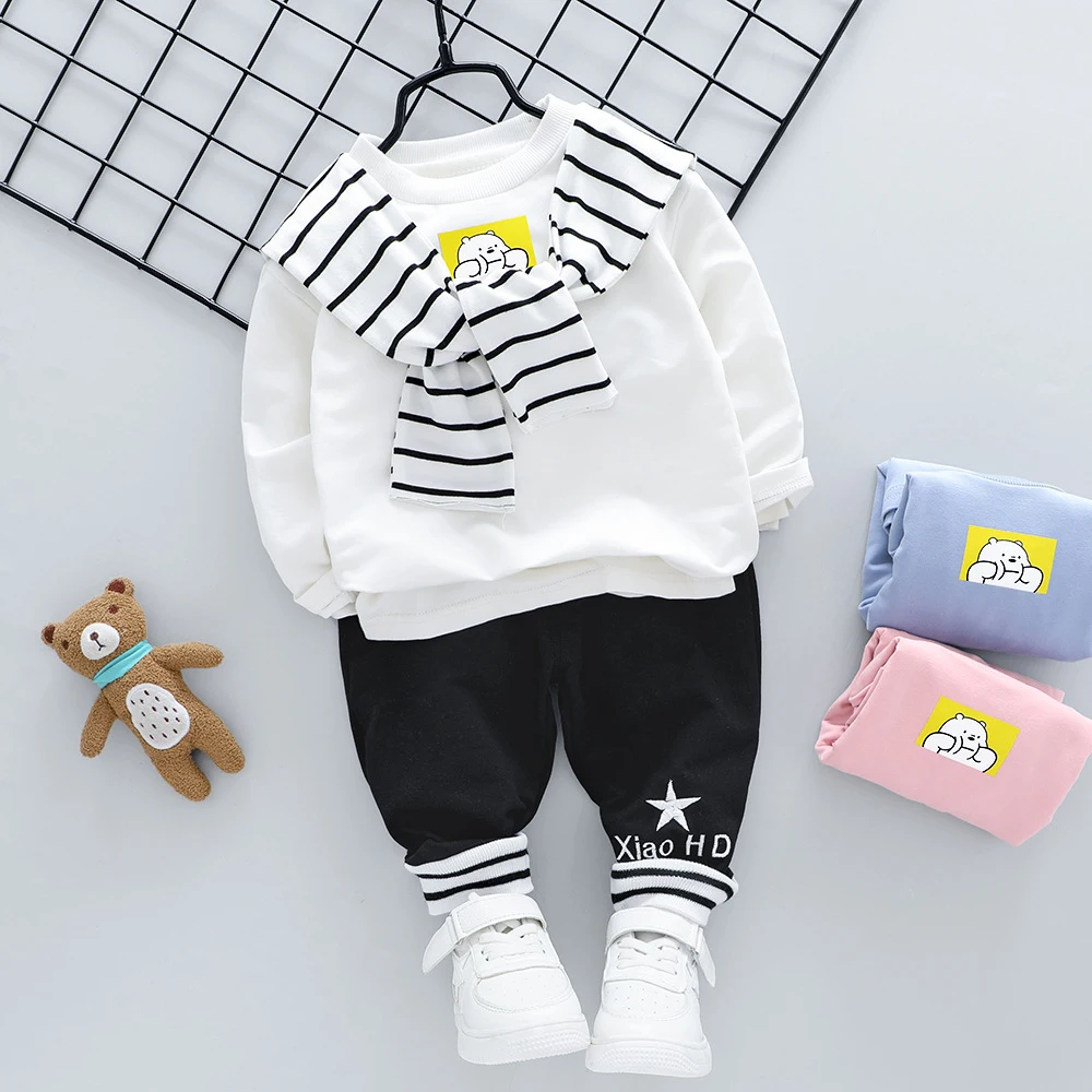 Baby Girls Boys Clothing Sets Newborn Infant Clothes 2 Piece Suit Kids Cartoon Bear Cotton T Shirt Pants Children Casual Outfits
Baby Girls Boys Clothing Sets Newborn Infant Clothes 2 Piece Suit Kids Cartoon Bear Cotton T Shirt Pants Children Casual Outfits