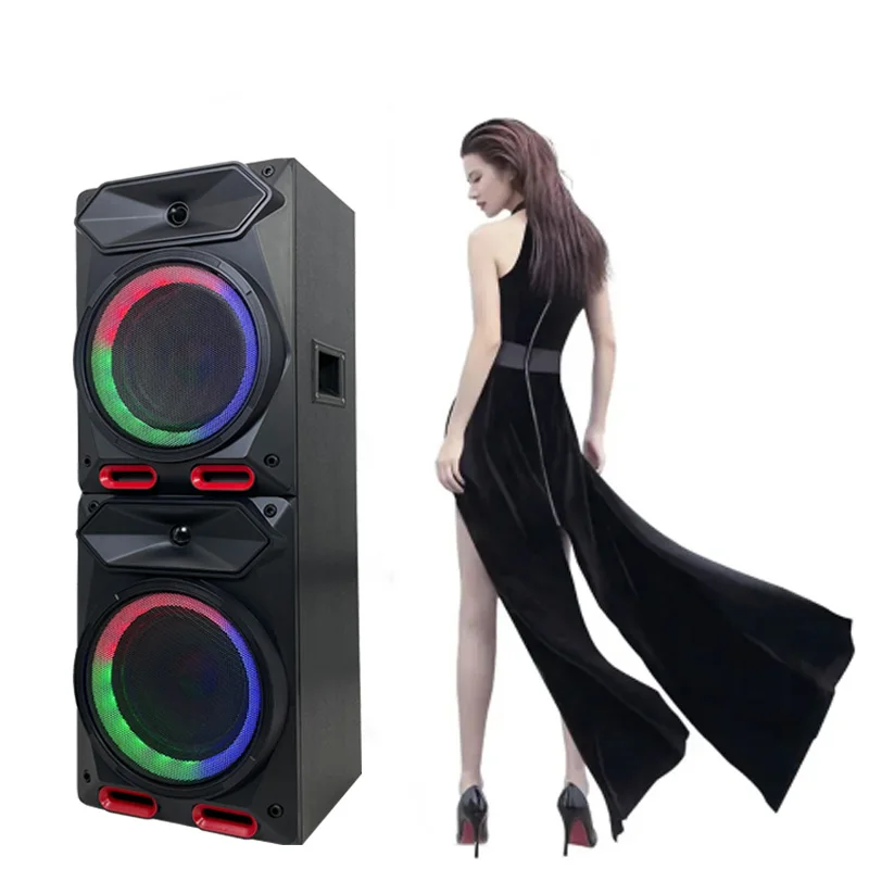 Portable Home Party Karaoke Speaker With RGB LED Lighting 2.0 Stage Double 8 Inch
Portable Home Party Karaoke Speaker With RGB LED Lighting 2.0 Stage Double 8 Inch