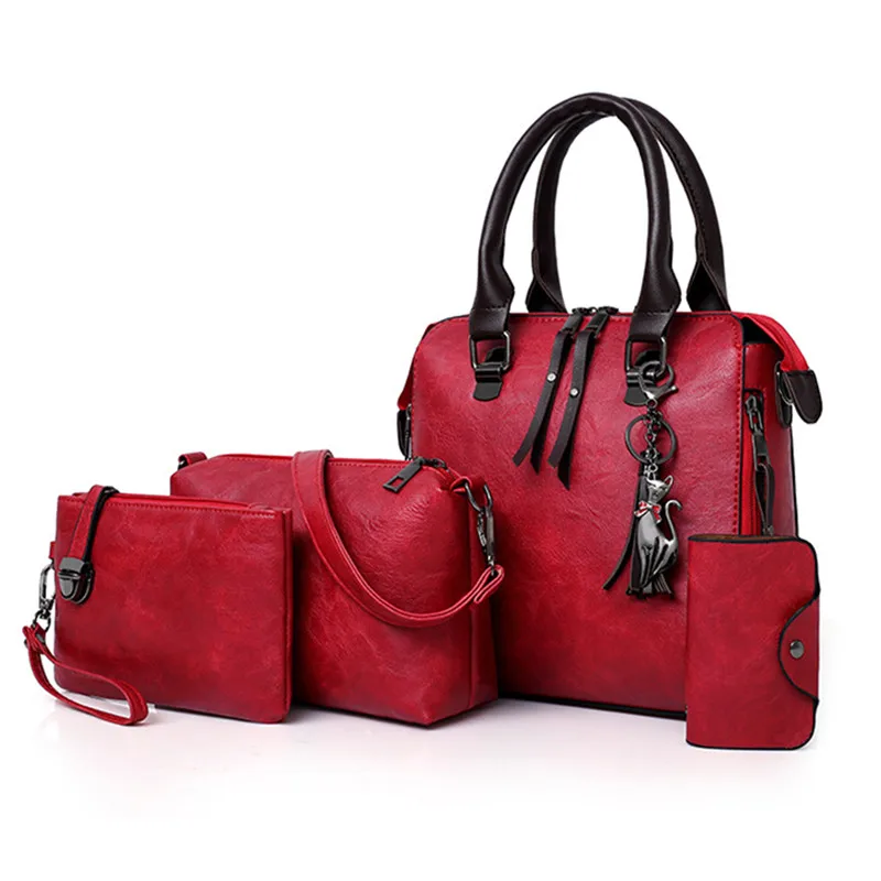 4PCS Famous Designer Brand Bags Women Leather Handbags Large Capacity 2023 Luxury Ladies Hand Bags Purse Fashion Shoulder Bags
4PCS Famous Designer Brand Bags Women Leather Handbags Large Capacity 2023 Luxury Ladies Hand Bags Purse Fashion Shoulder Bags