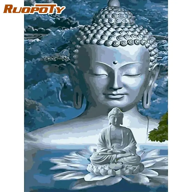 RUOPOTY Painting By Numbers Sakyamuni Lotus Oil Picture By Number 60x75cm Frame On Canvas Home Decoration Wall Acrylic Paint
RUOPOTY Painting By Numbers Sakyamuni Lotus Oil Picture By Number 60x75cm Frame On Canvas Home Decoration Wall Acrylic Paint