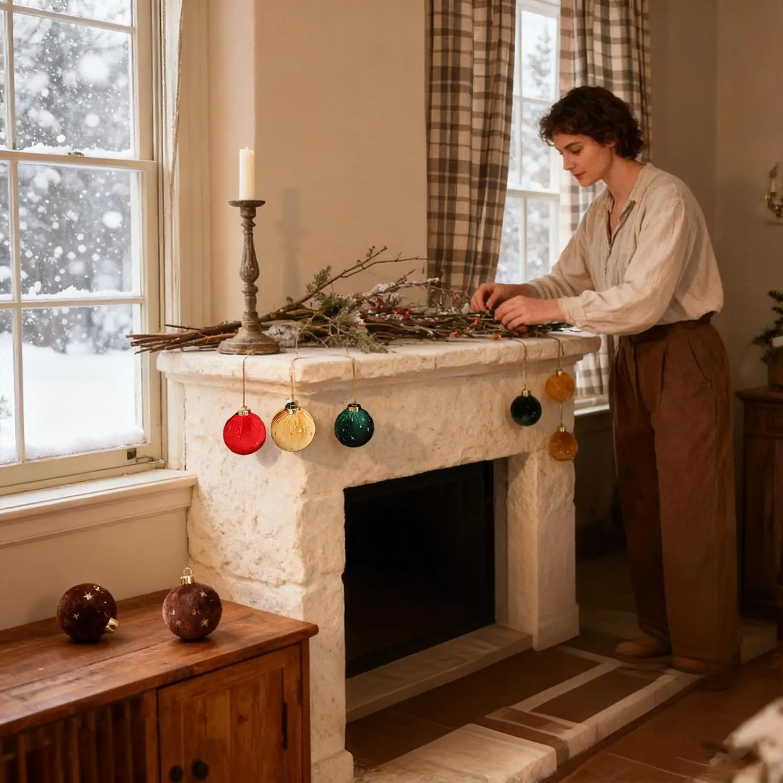 Flocked Christmas Ornaments 15 Pieces Flocked Rustic Home Decor Christmas Tree Ornament For Farmhouse Bedroom Bathroom Winter
Flocked Christmas Ornaments 15 Pieces Flocked Rustic Home Decor Christmas Tree Ornament For Farmhouse Bedroom Bathroom Winter