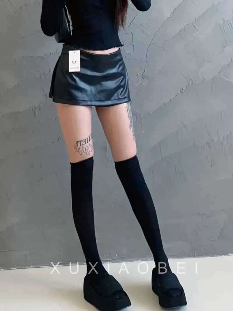 American Style Spicy Girl PU Leather Half Skirt Women Summer Tight Split Skirt Low Waist A-line Fashion Sweet Women Skirts Q1UR
American Style Spicy Girl PU Leather Half Skirt Women Summer Tight Split Skirt Low Waist A-line Fashion Sweet Women Skirts Q1UR