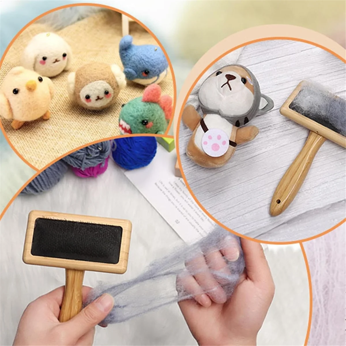 A05RP Carding Brushes for Wool - Hand Carding Wool Brushes Sturdy Yarn Brush Wool Blending Board for Puppy Cat Kitten 
A05RP Carding Brushes for Wool - Hand Carding Wool Brushes Sturdy Yarn Brush Wool Blending Board for Puppy Cat Kitten