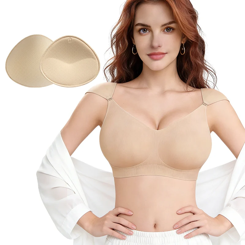 Сексуальный послеоперационный бюстгальтер для пациенток, тонкий, бесшовный, без косточек, с набором накладок для протезов груди
Сексуальный послеоперационный бюстгальтер для пациенток, тонкий, бесшовный, без косточек, с набором накладок для протезов груди