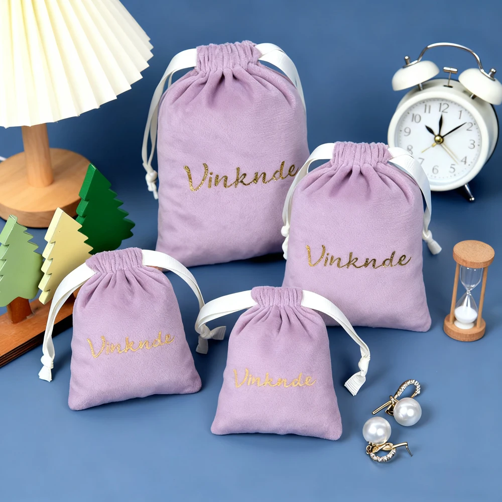 7x9cm Custom Purple Velvet Drawstring Bag Personalized Logo Printing Wig Jewelry Earrings Cosmetic Makeup Gift Organizer Sack
7x9cm Custom Purple Velvet Drawstring Bag Personalized Logo Printing Wig Jewelry Earrings Cosmetic Makeup Gift Organizer Sack