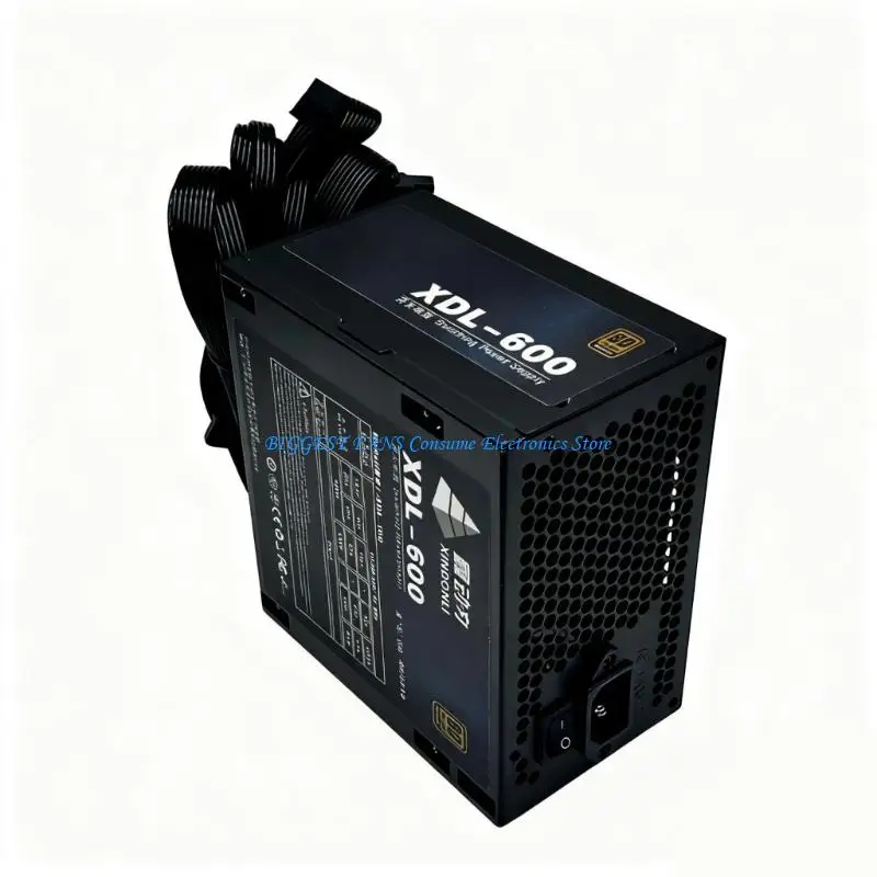Блок питания 600 Вт для компьютерной видеокарты, блок питания для майнинга и бесшумного охлаждающего вентилятора, графические 
Блок питания 600 Вт для компьютерной видеокарты, блок питания для майнинга и бесшумного охлаждающего вентилятора, графические