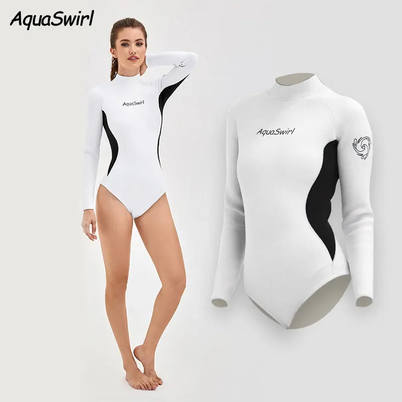 Women 2.5mm Neoprene Snorkeling Wetsuit Long Sleeve Surfing Clothes Anti-cold CR Bikini Swimwear Scuba Dive Free-diving Suit
Women 2.5mm Neoprene Snorkeling Wetsuit Long Sleeve Surfing Clothes Anti-cold CR Bikini Swimwear Scuba Dive Free-diving Suit