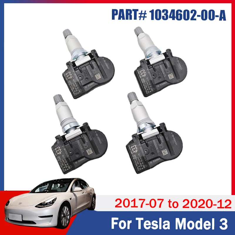 4 шт./лот, датчик шин 1034602-00-A для 2017 2018 2019 2020 Tesla Model 3 S X TPMS 433 МГц, система контроля давления в шинах 103460200C 
4 шт./лот, датчик шин 1034602-00-A для 2017 2018 2019 2020 Tesla Model 3 S X TPMS 433 МГц, система контроля давления в шинах 103460200C