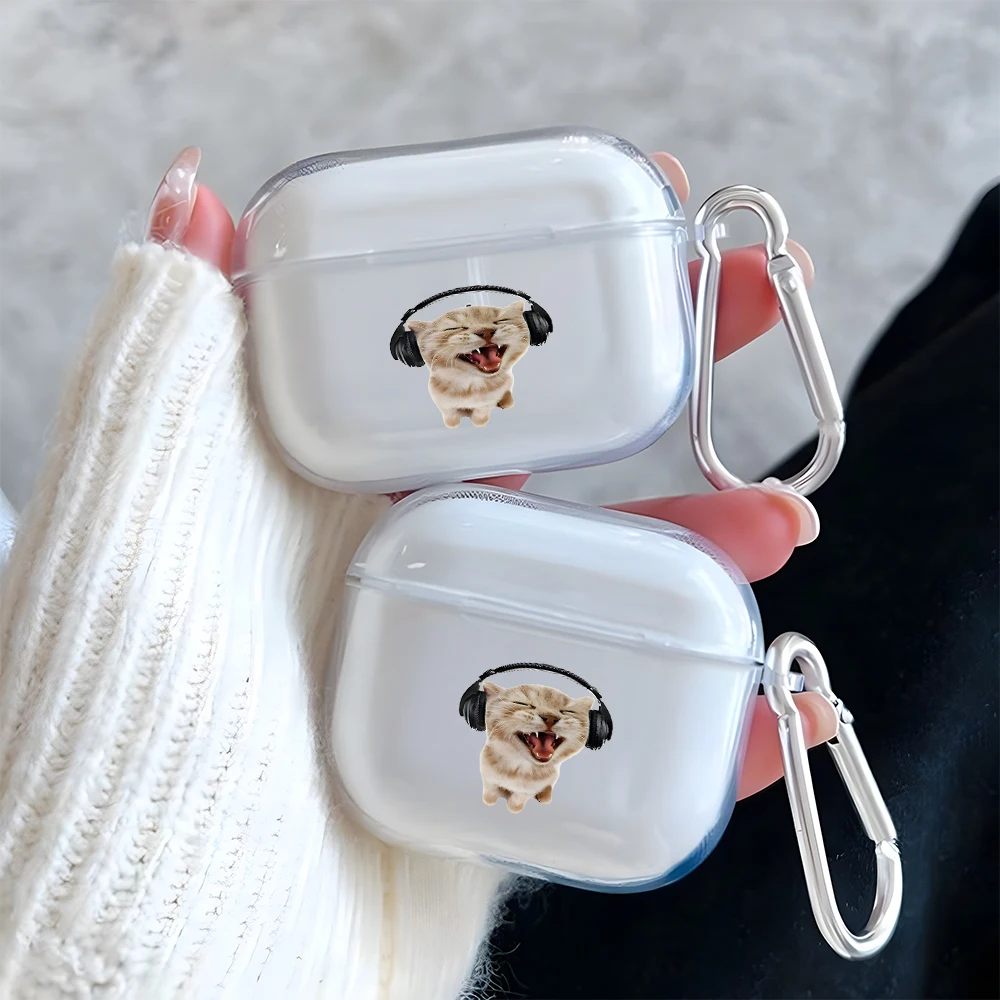 Funny Cat Cool Pattern Clear Earphone Case for AirPods Pro 2/Pro 3/Pro Earbuds Case for AirPods 1/2/3/4 TPU Protective Cover
Funny Cat Cool Pattern Clear Earphone Case for AirPods Pro 2/Pro 3/Pro Earbuds Case for AirPods 1/2/3/4 TPU Protective Cover