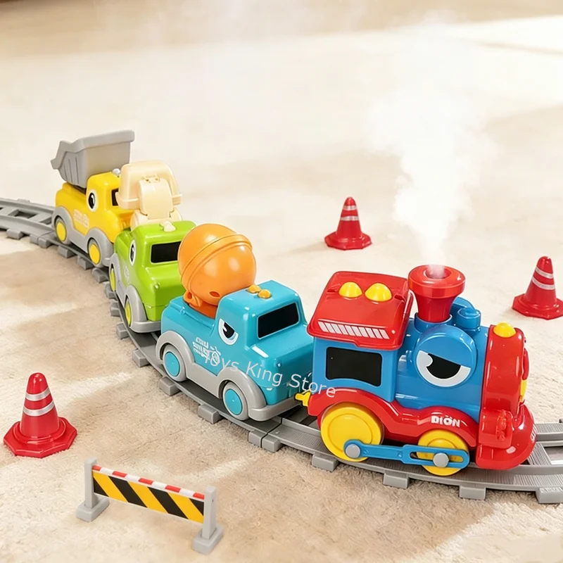 Dinosaur Train With Spray Blow Ball Track Jet Car Magnetic Cartoon Carriages With Lights Music Track Vehicle Kids Toys Boy Gifts
Dinosaur Train With Spray Blow Ball Track Jet Car Magnetic Cartoon Carriages With Lights Music Track Vehicle Kids Toys Boy Gifts