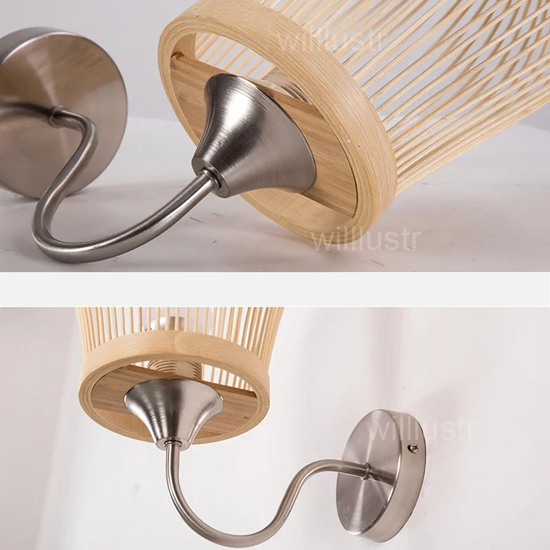 Handmade Bamboo Wall Lamp Sconce Chinese Lantern Doorway Foyer Porch Loft Restaurant Hotel Bedside Bedroom Original Wood Light
Handmade Bamboo Wall Lamp Sconce Chinese Lantern Doorway Foyer Porch Loft Restaurant Hotel Bedside Bedroom Original Wood Light