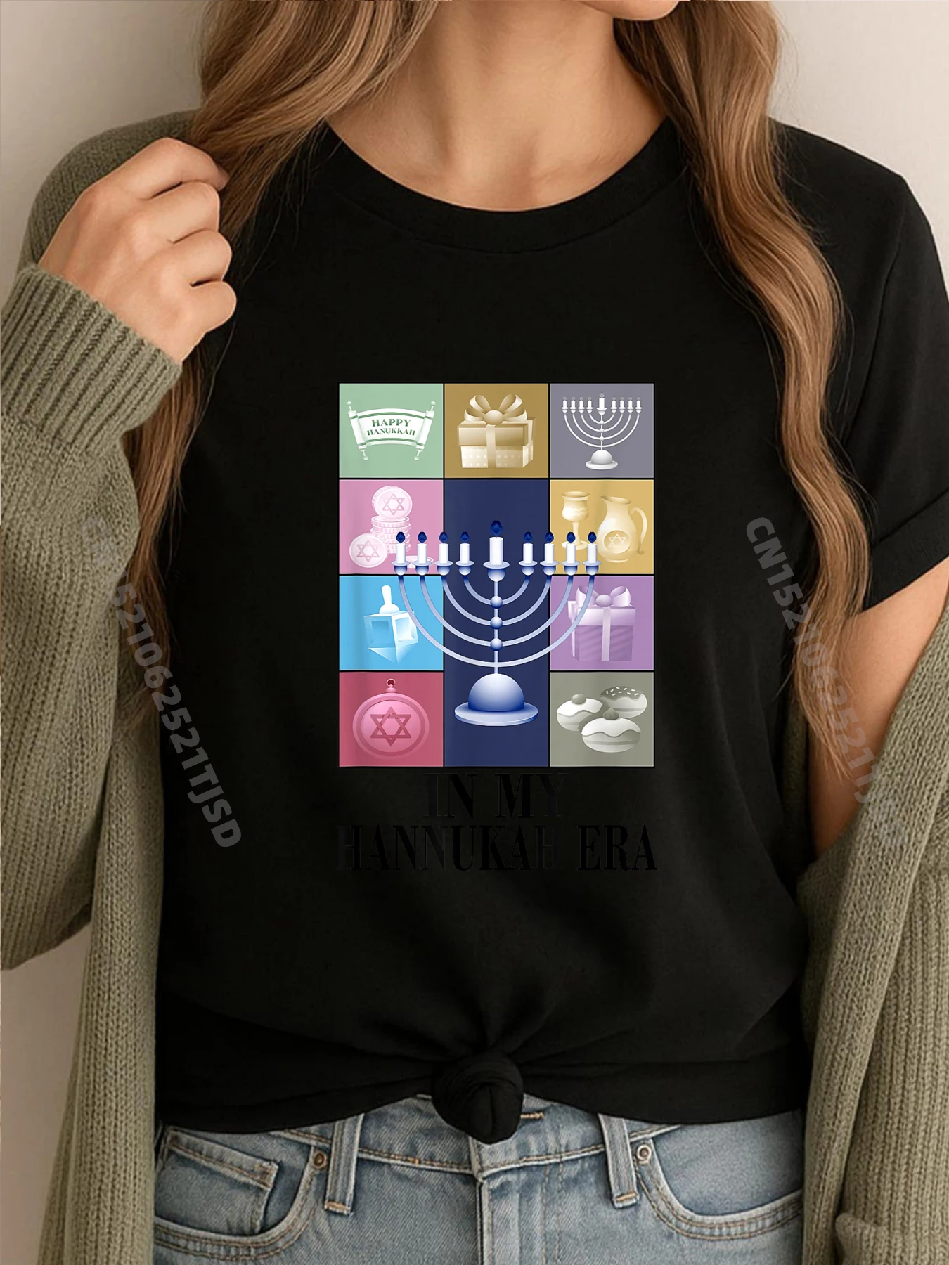 В моей Хануки, уродливая еврейская рождественская рождественская одежда Хануки, белая футболка, женская футболка для женщин, пасхальное воскресенье
В моей Хануки, уродливая еврейская рождественская рождественская одежда Хануки, белая футболка, женская футболка для женщин, пасхальное воскресенье