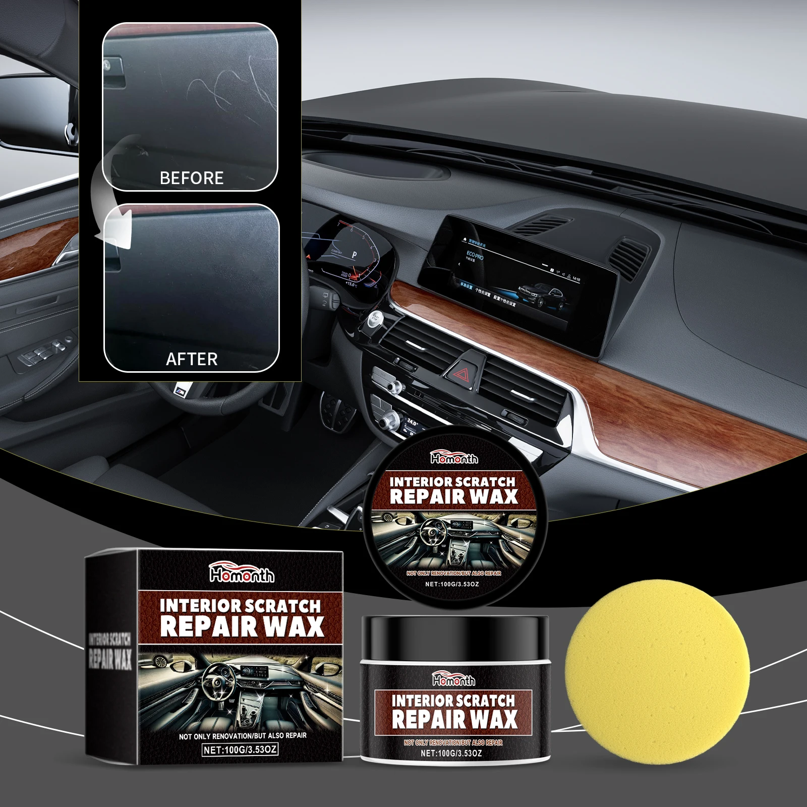 Car interior scratch care wax Cleaning interior stain removal scratch polishing maintenance brightening care wax
Car interior scratch care wax Cleaning interior stain removal scratch polishing maintenance brightening care wax