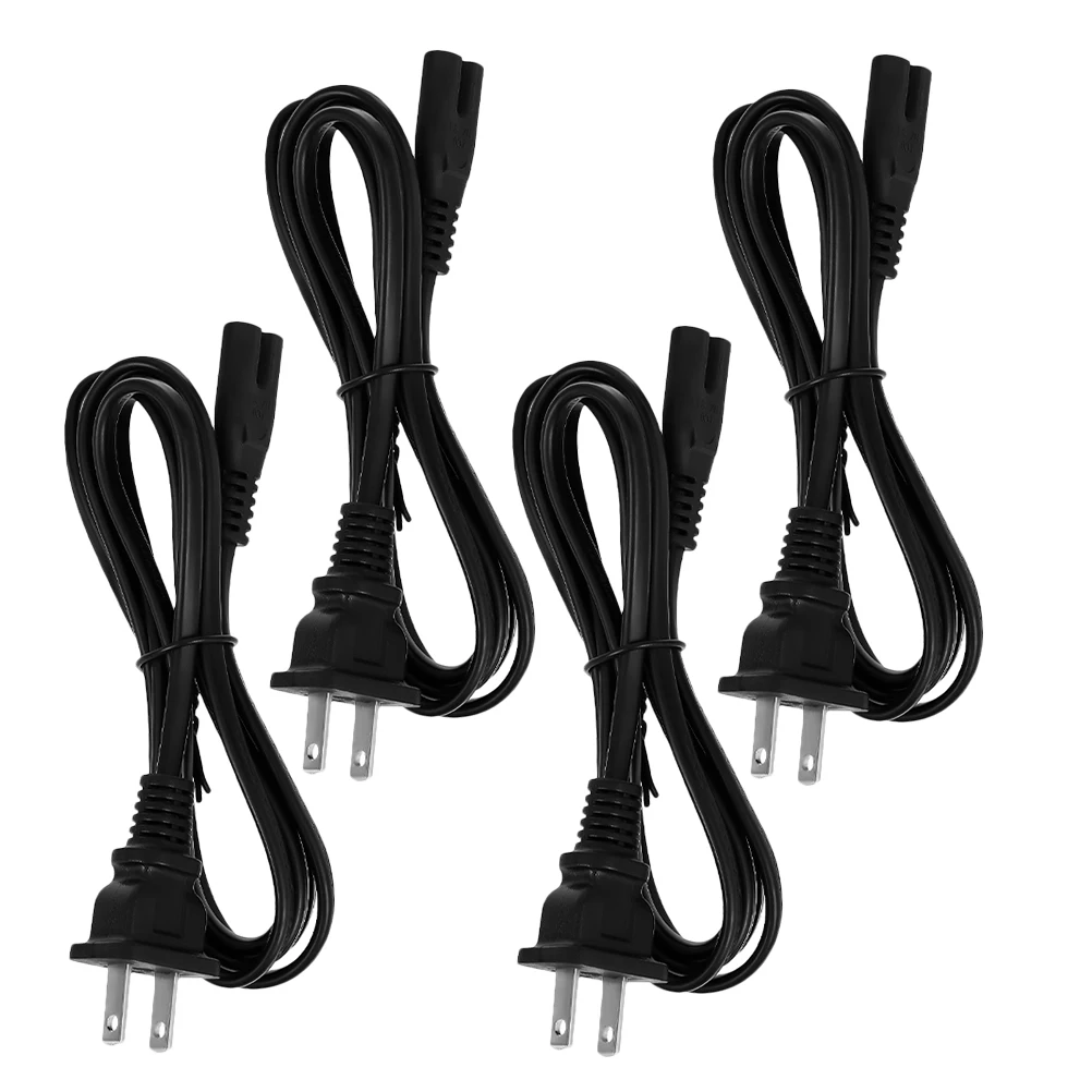 4 Pcs Cords Power Power Cord Replacement Cord Cable Replacement 2-prong Black Home Appliance Computer Printer Usa Standard
4 Pcs Cords Power Power Cord Replacement Cord Cable Replacement 2-prong Black Home Appliance Computer Printer Usa Standard