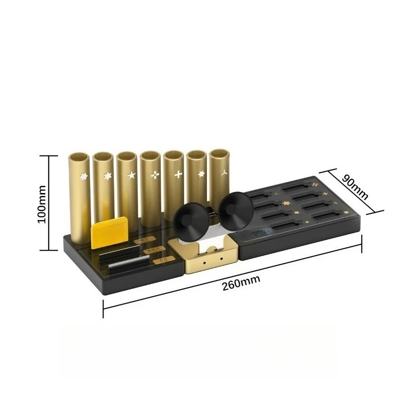 Screwdriver swing frame maintenance tool five-in-one multi-functional storage set, mobile phone maintenance and disassembly
Screwdriver swing frame maintenance tool five-in-one multi-functional storage set, mobile phone maintenance and disassembly