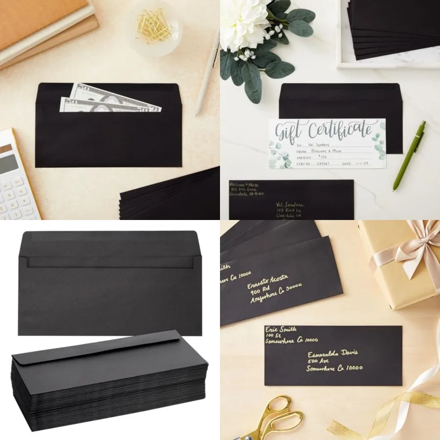 Envelopes - Bulk Letter Envelopes for Personal and Business Mailings - Square Flap and Gummed Seal - 100 Pack #10, 9.5 x 4.13 I
Envelopes - Bulk Letter Envelopes for Personal and Business Mailings - Square Flap and Gummed Seal - 100 Pack #10, 9.5 x 4.13 I